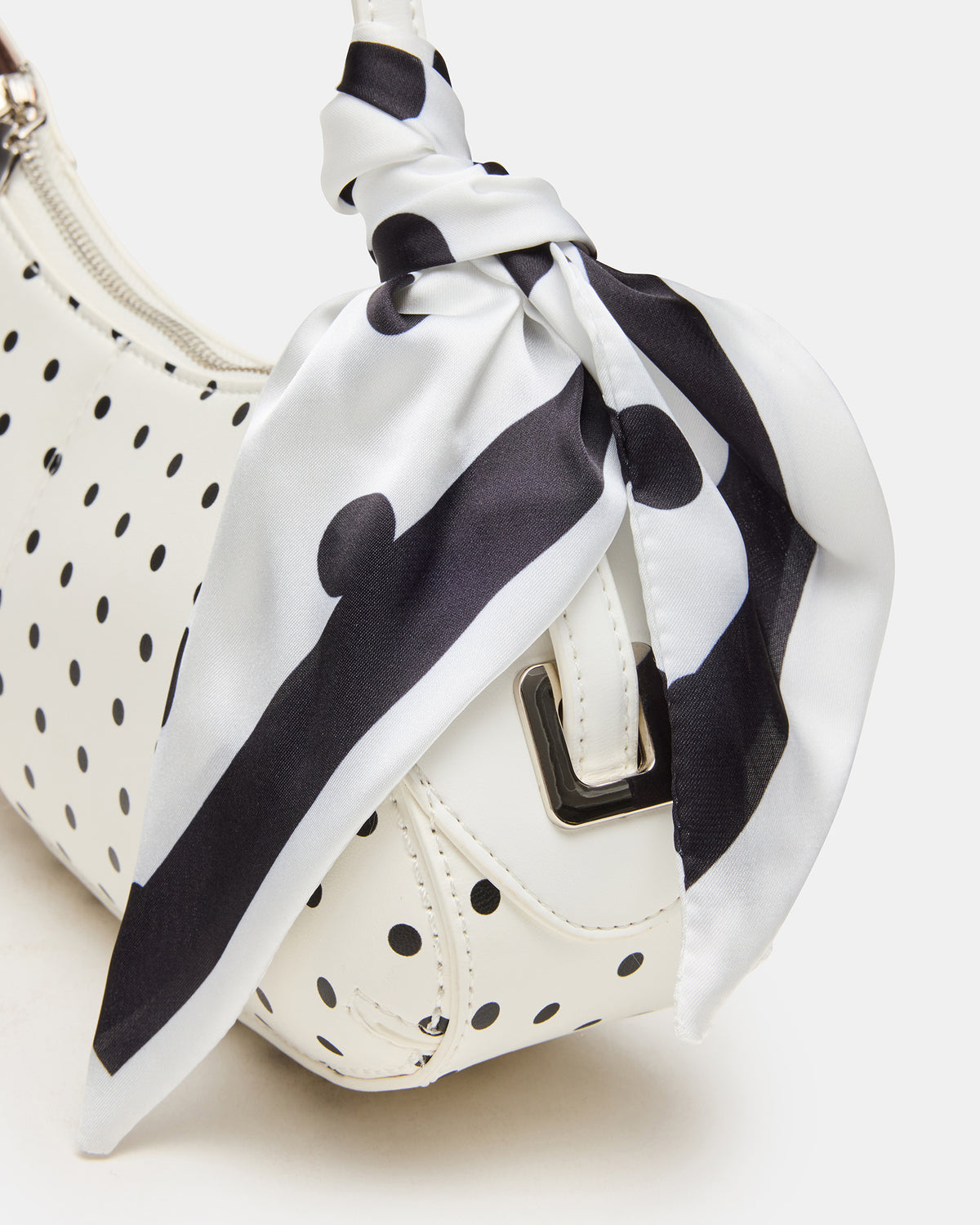 Steve Madden ROXEY Bag Dots Crescent-Shaped Top-Zipper Shoulder Strap Handbag