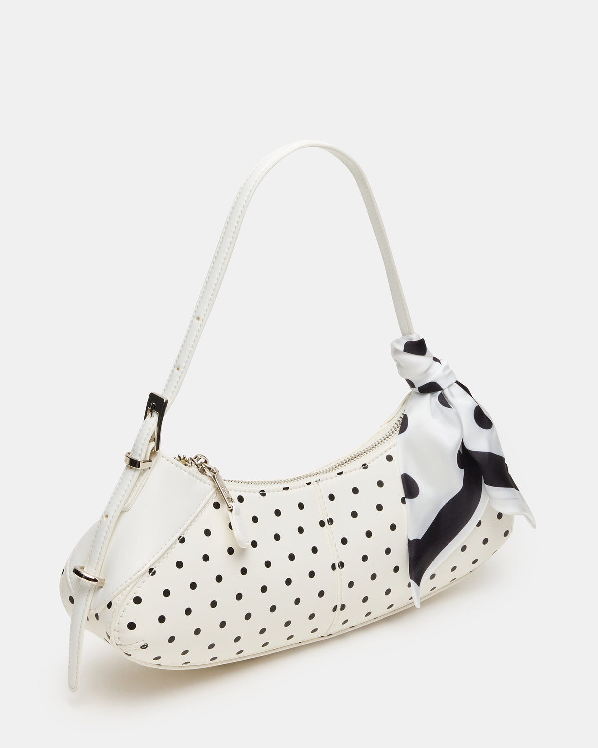 Steve Madden ROXEY Bag Dots Crescent-Shaped Top-Zipper Shoulder Strap Handbag