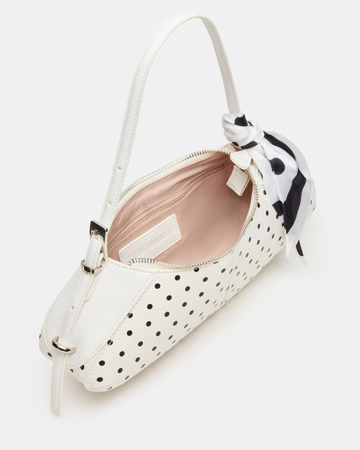 Steve Madden ROXEY Bag Dots Crescent-Shaped Top-Zipper Shoulder Strap Handbag