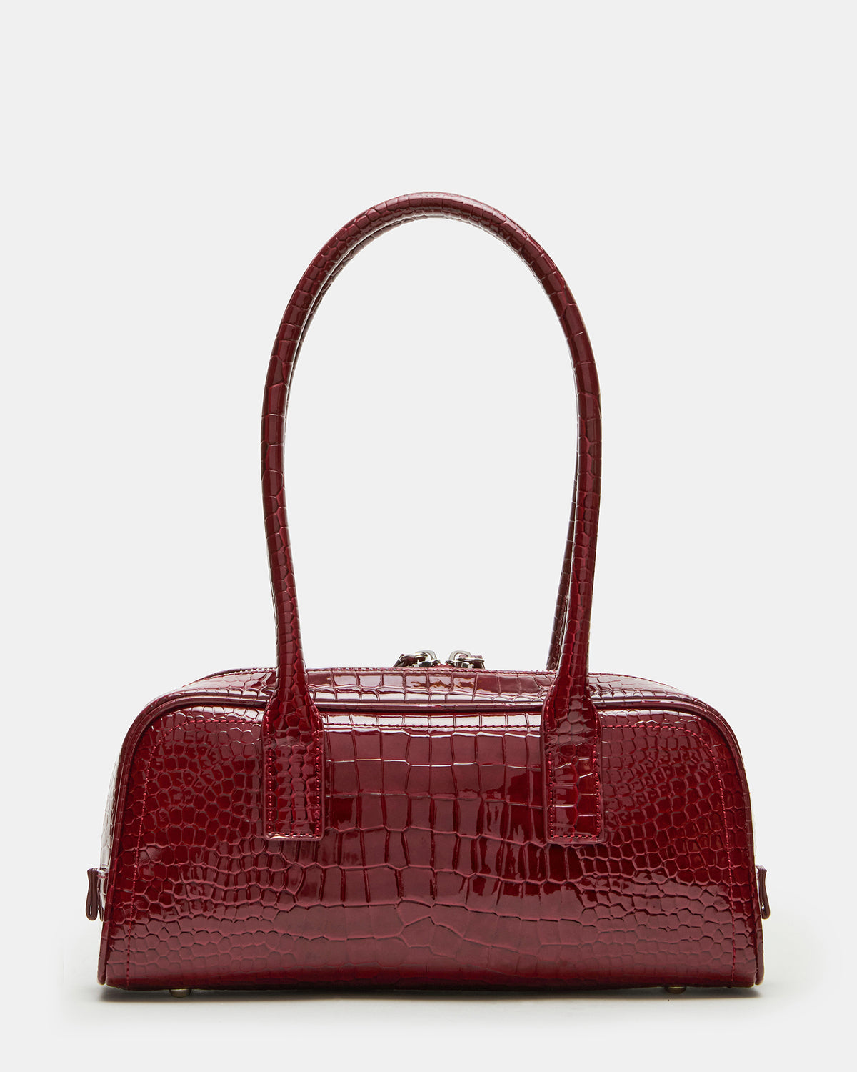 Steve Madden ANISE Bag Red Crocodile Elongated Shoulder Strap Handbag