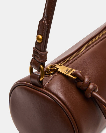 Steve Madden PRIYA Bag Brown Mini Barrel Shoulder Handbag
