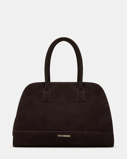 Steve Madden HEIDEE Bag Brown Suede | Women's Shoulder Strap Tote Handbag