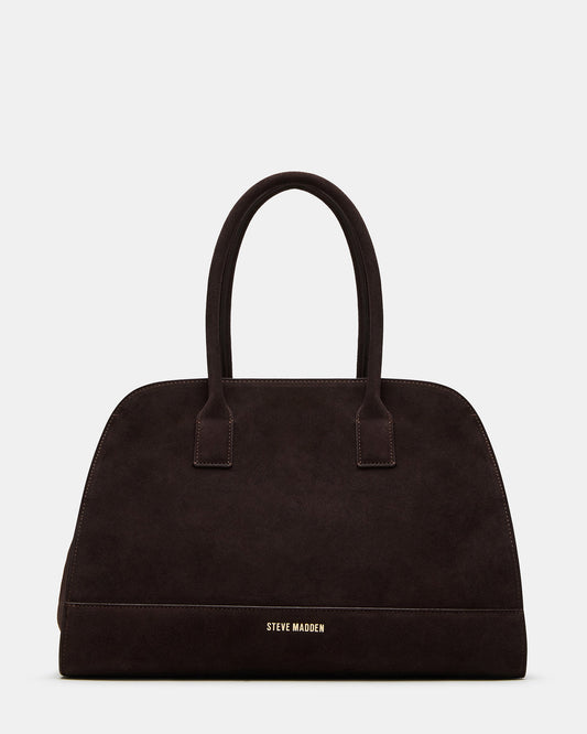 Steve Madden HEIDEE Bag Brown Suede | Women's Shoulder Strap Tote Handbag