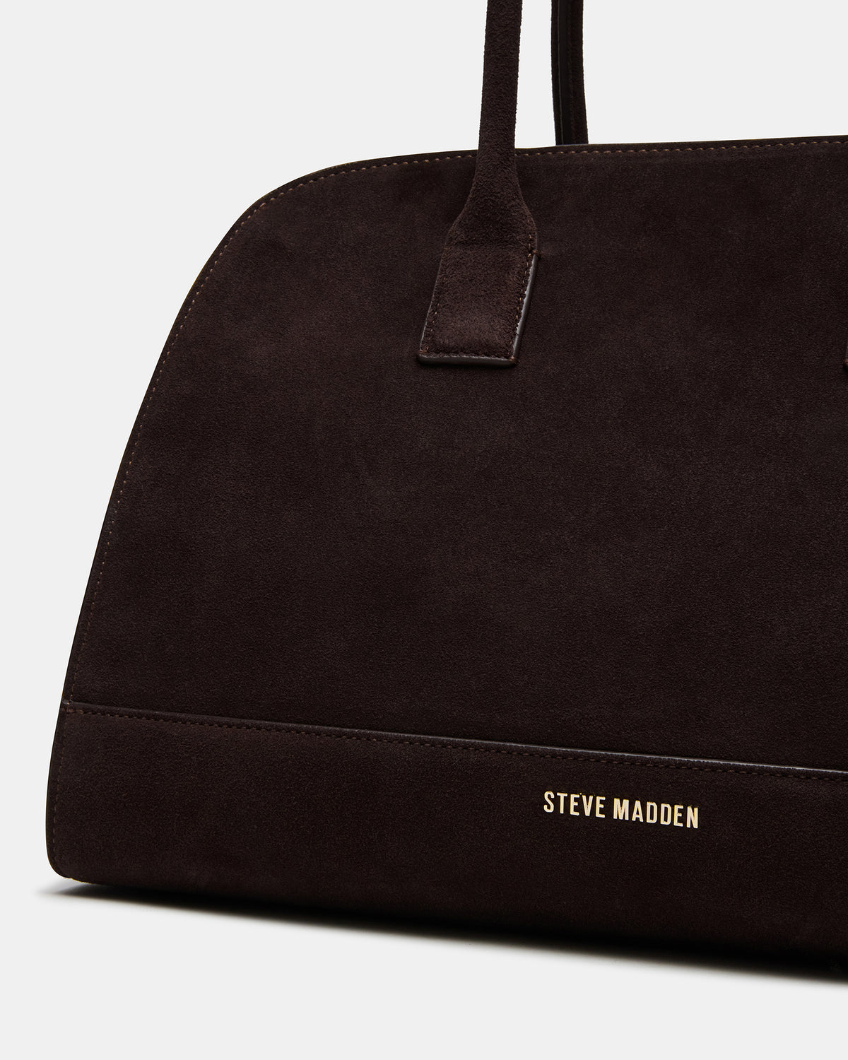 Steve Madden HEIDEE Bag Brown Suede | Women's Shoulder Strap Tote Handbag