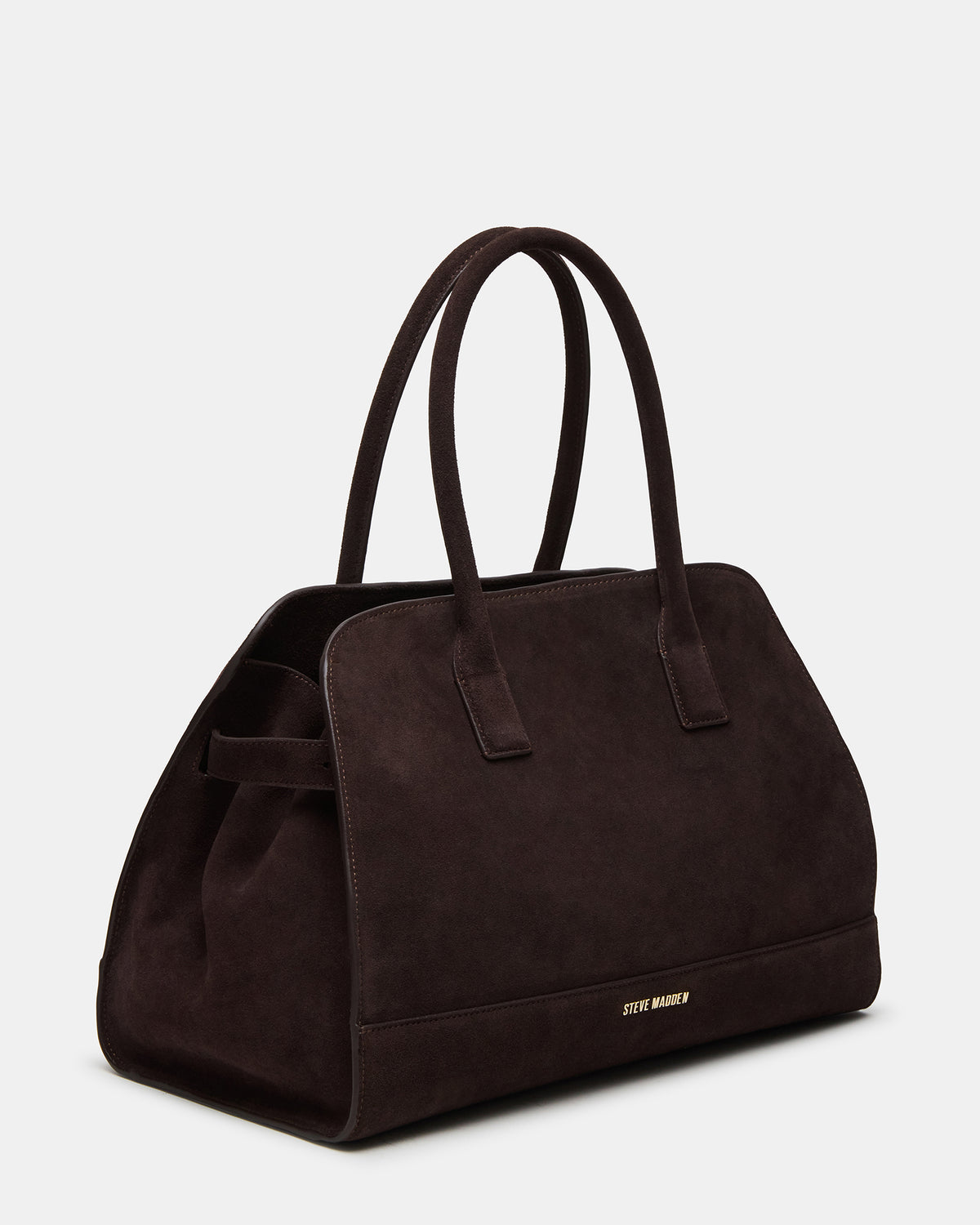 Steve Madden HEIDEE Bag Brown Suede | Women's Shoulder Strap Tote Handbag