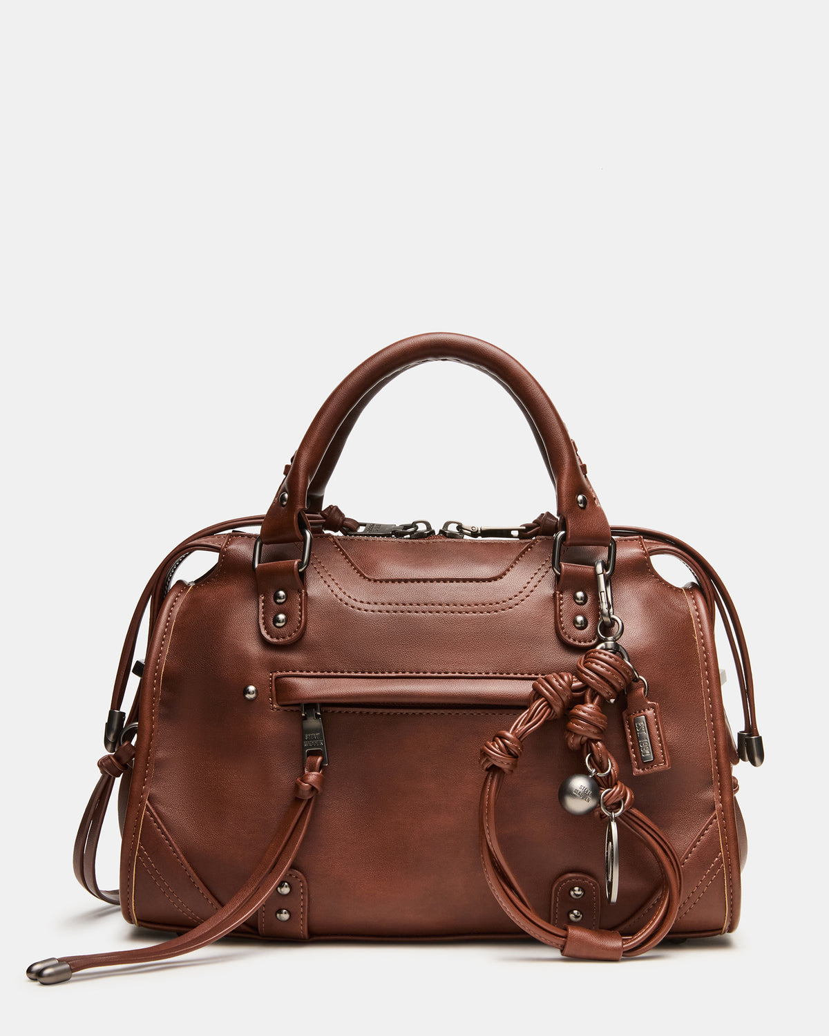 Steve Madden RIGGS BAG RUST Slouchy Top-Handle Crossbody Satchel Handbag