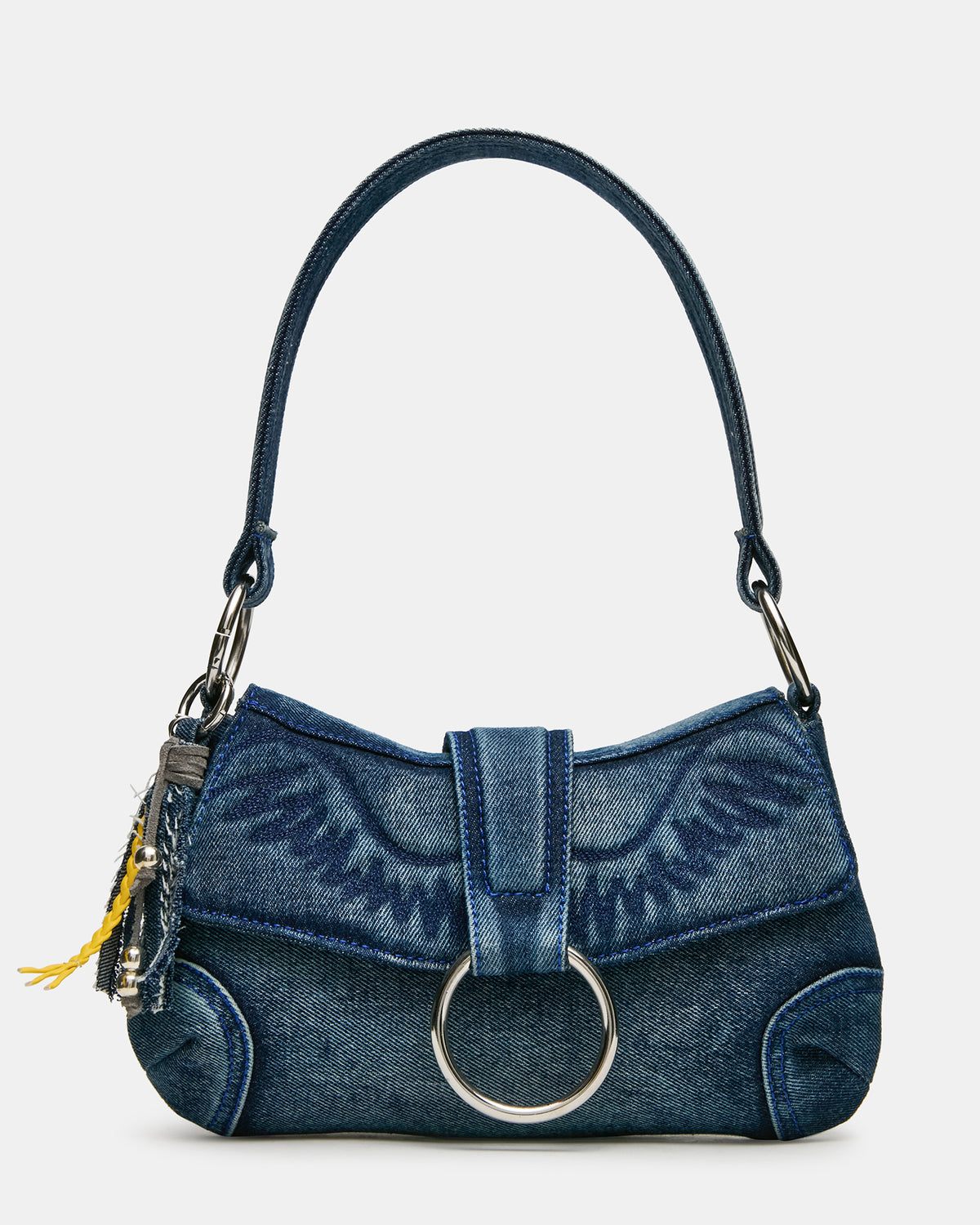 Steve Madden ALBANY Bag Denim/Blue Western-Inspired Denim Shoulder Handbag
