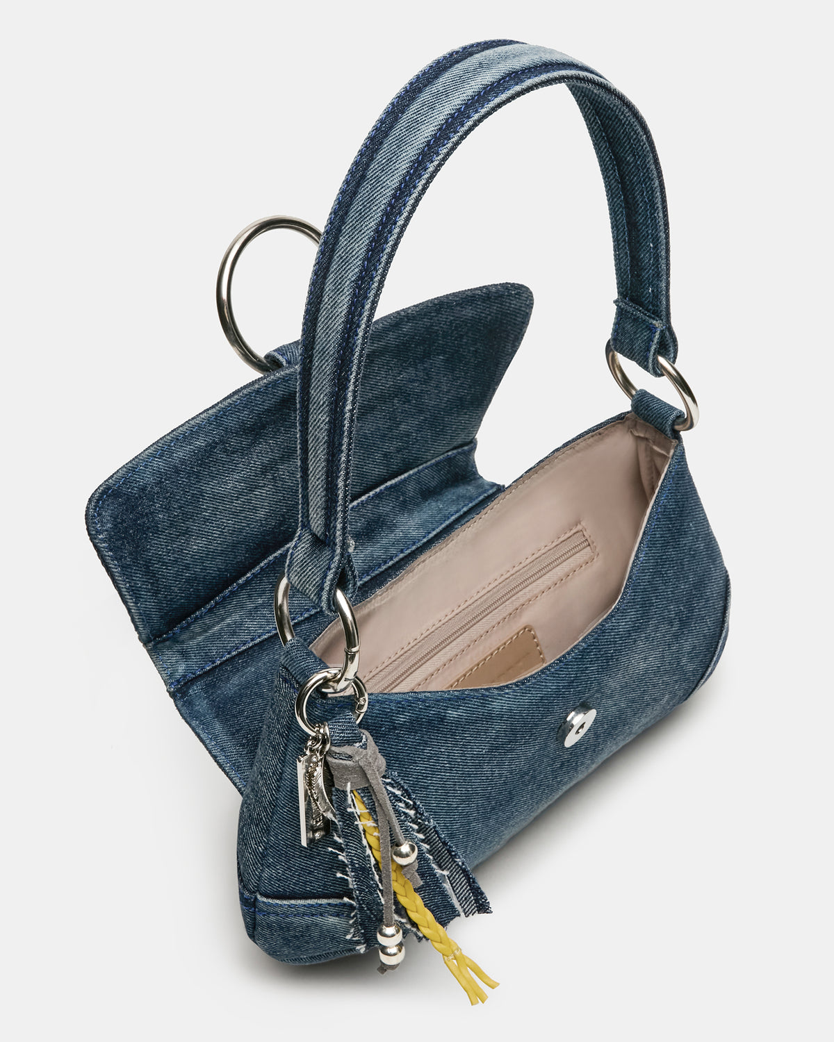 Steve Madden ALBANY Bag Denim/Blue Western-Inspired Denim Shoulder Handbag