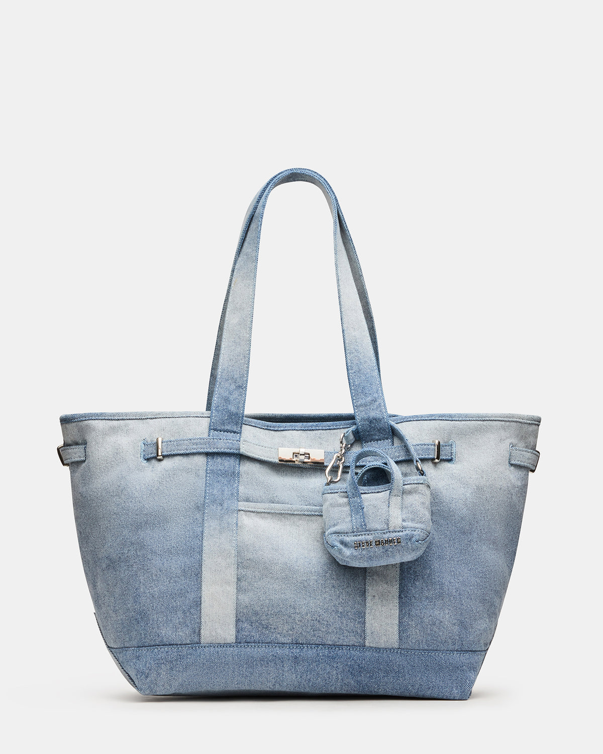 Steve Madden BOAT Bag Denim Shoulder Strap Denim Tote Handbag