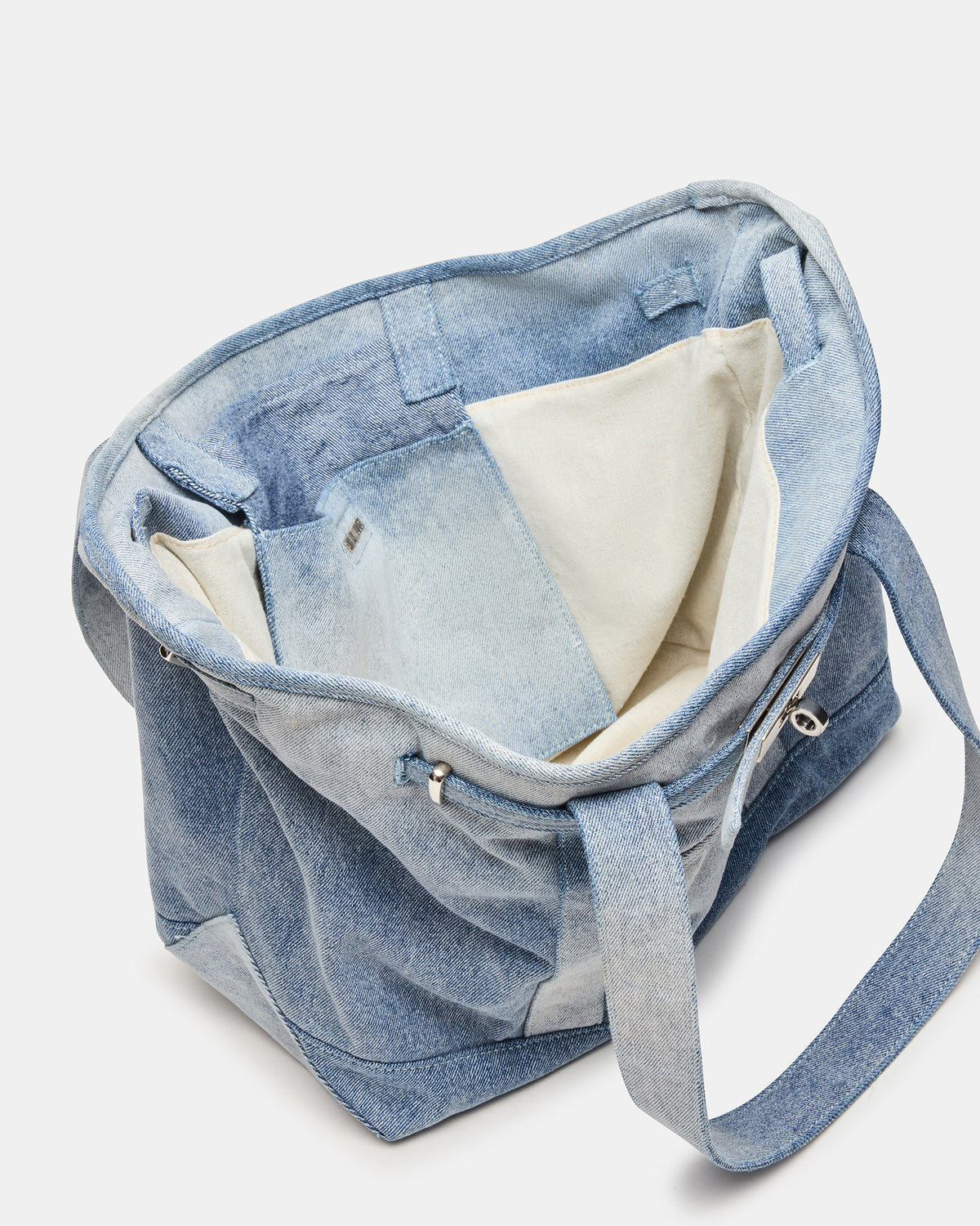 Steve Madden BOAT Bag Denim Shoulder Strap Denim Tote Handbag