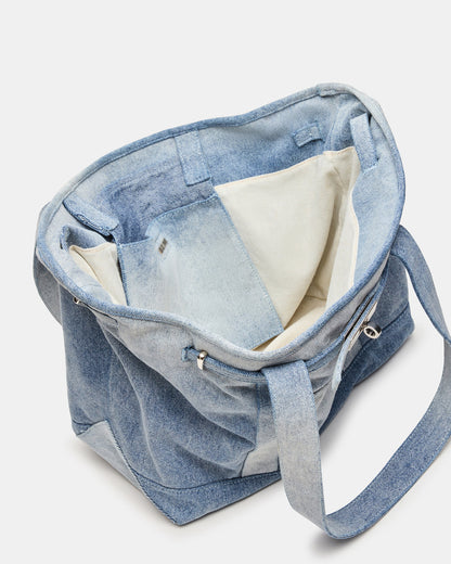 Steve Madden BOAT Bag Denim Shoulder Strap Denim Tote Handbag