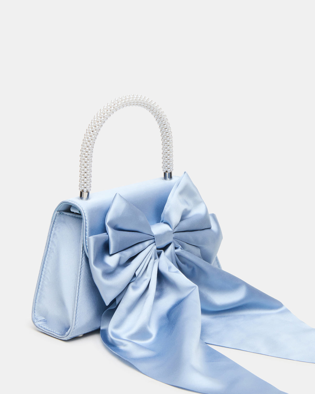 Steve Madden COSETTE Bag Blue Beaded Top-Handle Mini Handbag