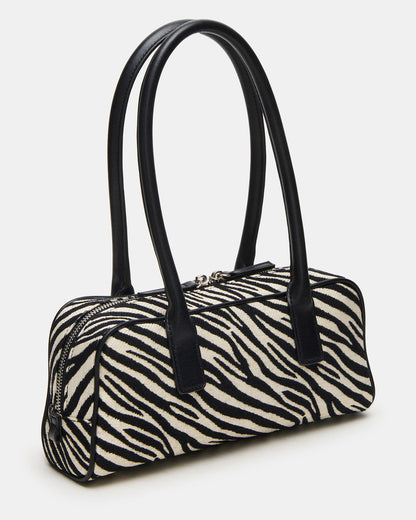 Steve Madden ANISE Bag Zebra Elongated Shoulder Strap Handbag