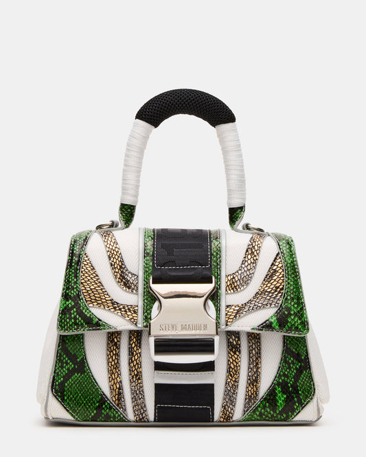 Steve Madden DIEGO Bag Green Metallic Crossbody Strap Women's Handbag