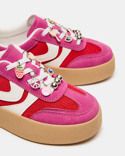 Steve Madden Kids' JERSEY Pink Girls' Low-Top Platform Sneaker