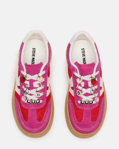 Steve Madden Kids' JERSEY Pink Girls' Low-Top Platform Sneaker
