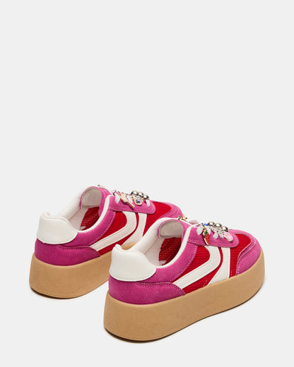 Steve Madden Kids' JERSEY Pink Girls' Low-Top Platform Sneaker