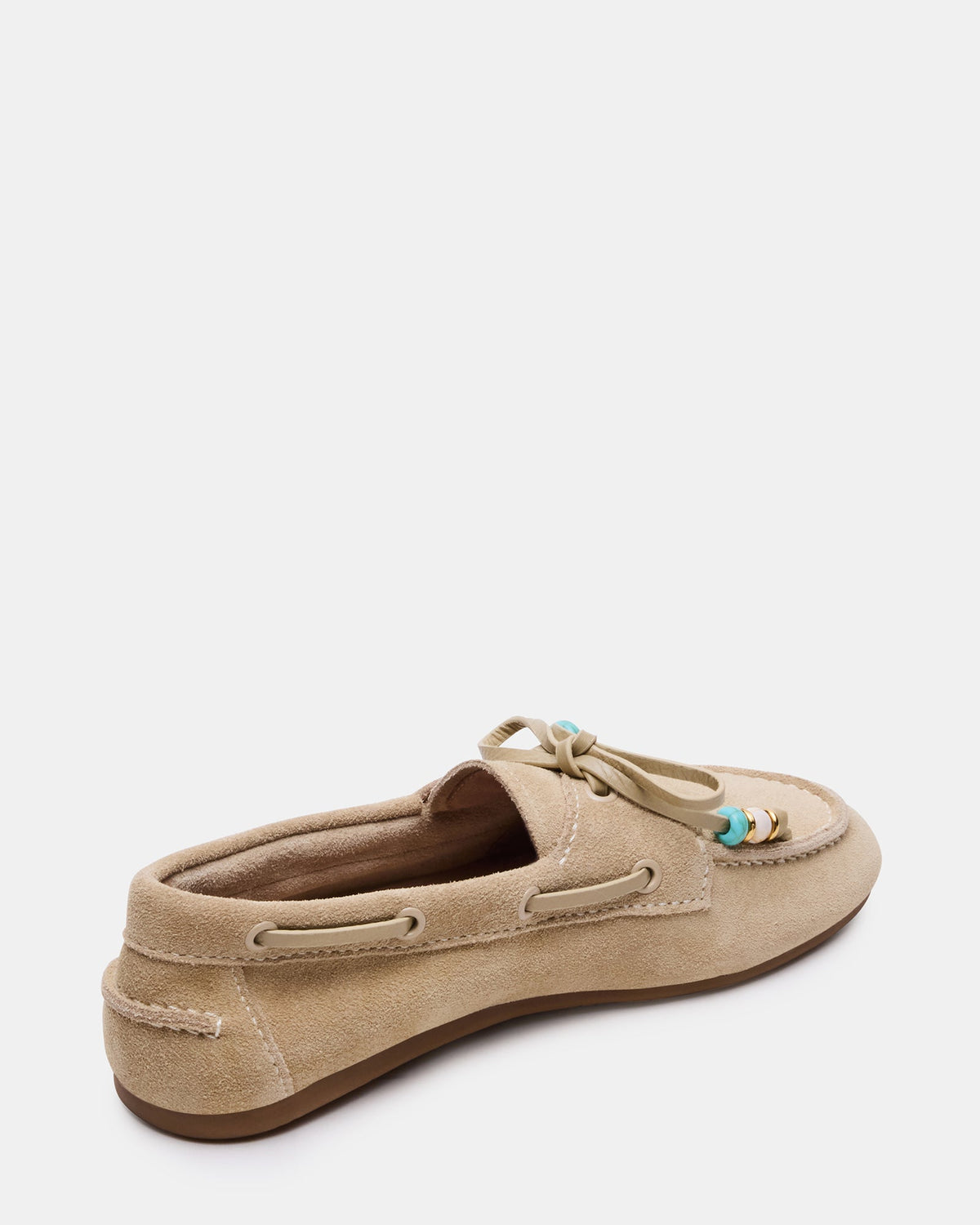 Steve Madden SAG Beads Sand Suede Women's Boat Shoe