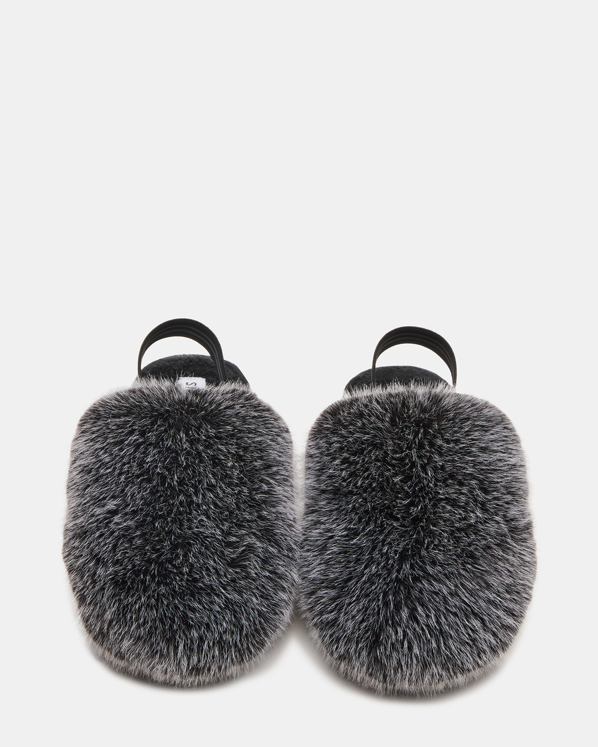 Steve Madden Kids' POOF Grey Slip-On Faux Fur Girls' Flat