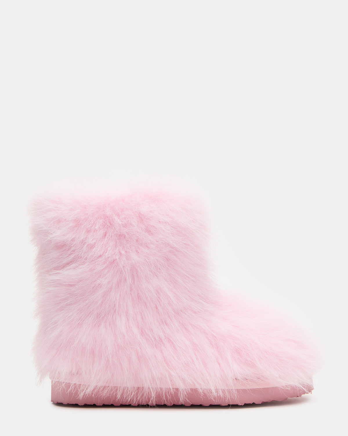 Steve Madden Kids' BEASTIE Pink Faux Fur Girls' Ankle Boot