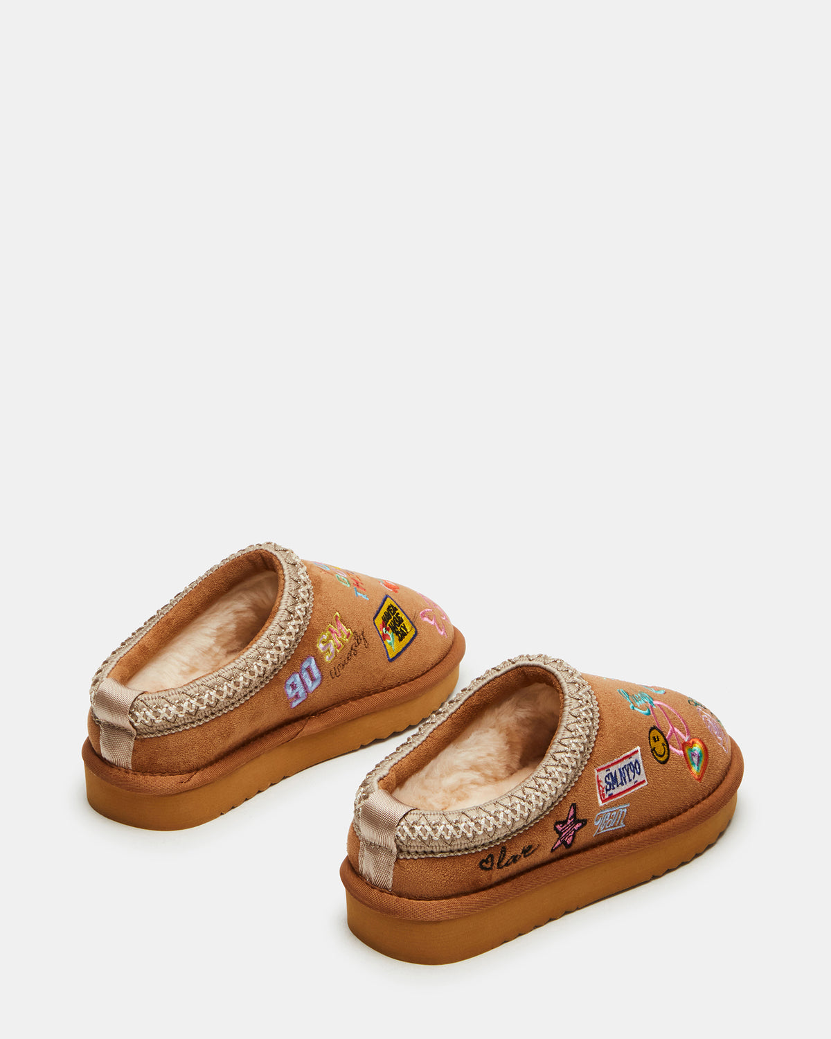 Steve Madden Kids' SELENA Cognac Multi Girls' Slip-On Mule Flat