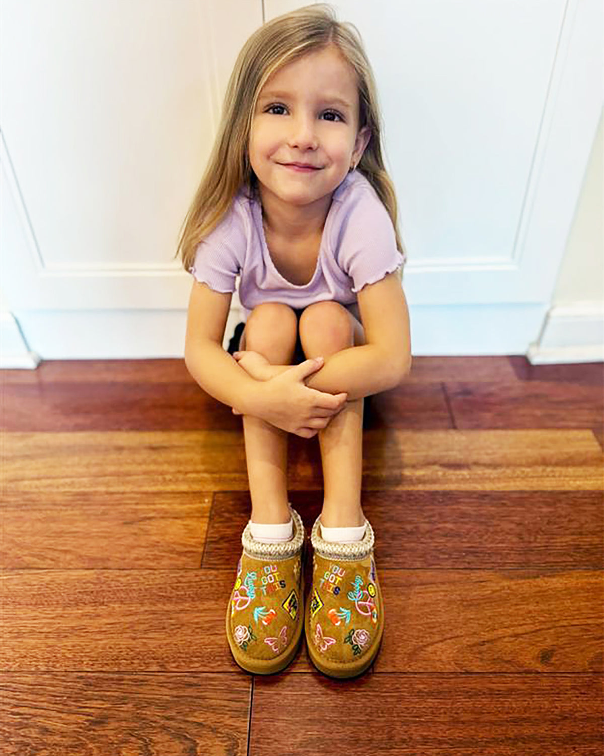 Steve Madden Kids' SELENA Cognac Multi Girls' Slip-On Mule Flat