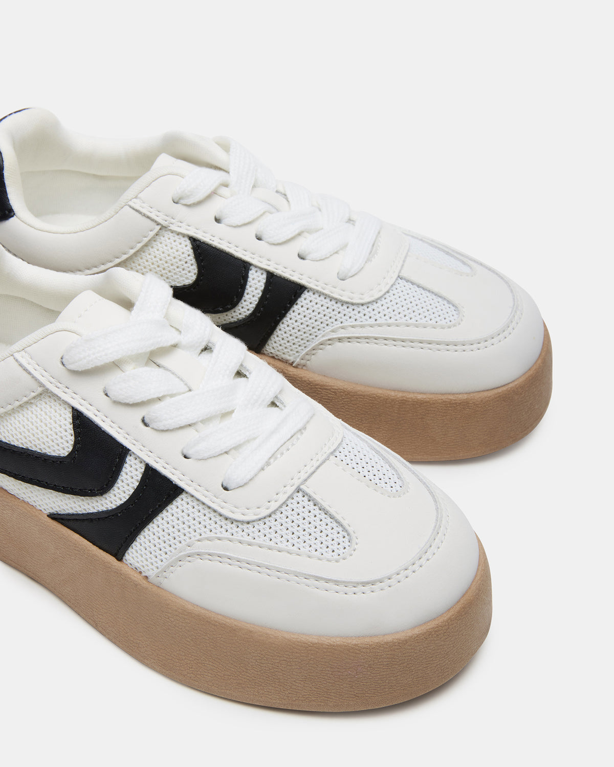 Steve Madden Kids' JERSEY White Girls' Low-Top Platform Sneaker