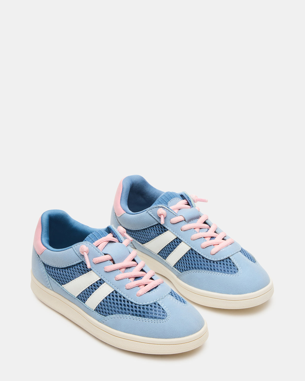 Steve Madden Kids' VERDICT Blue Multi Low-Top Lace-Up Girls' Sneaker