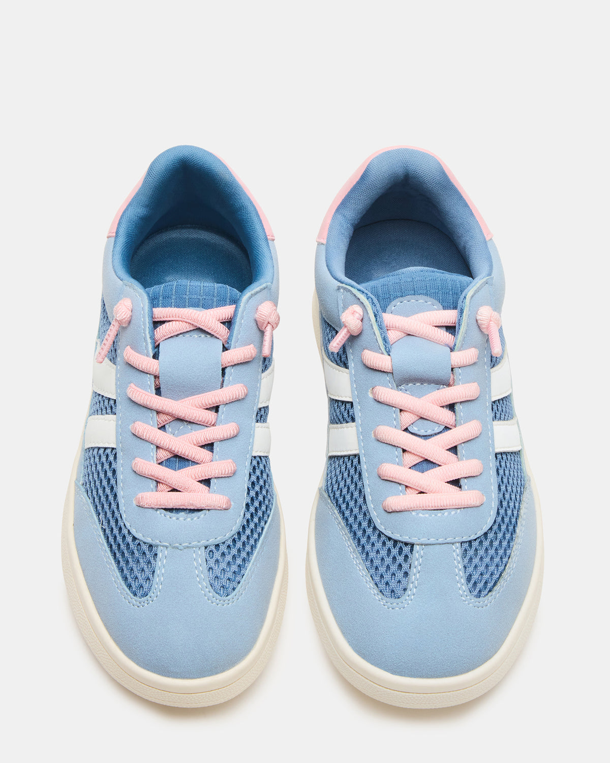 Steve Madden Kids' VERDICT Blue Multi Low-Top Lace-Up Girls' Sneaker