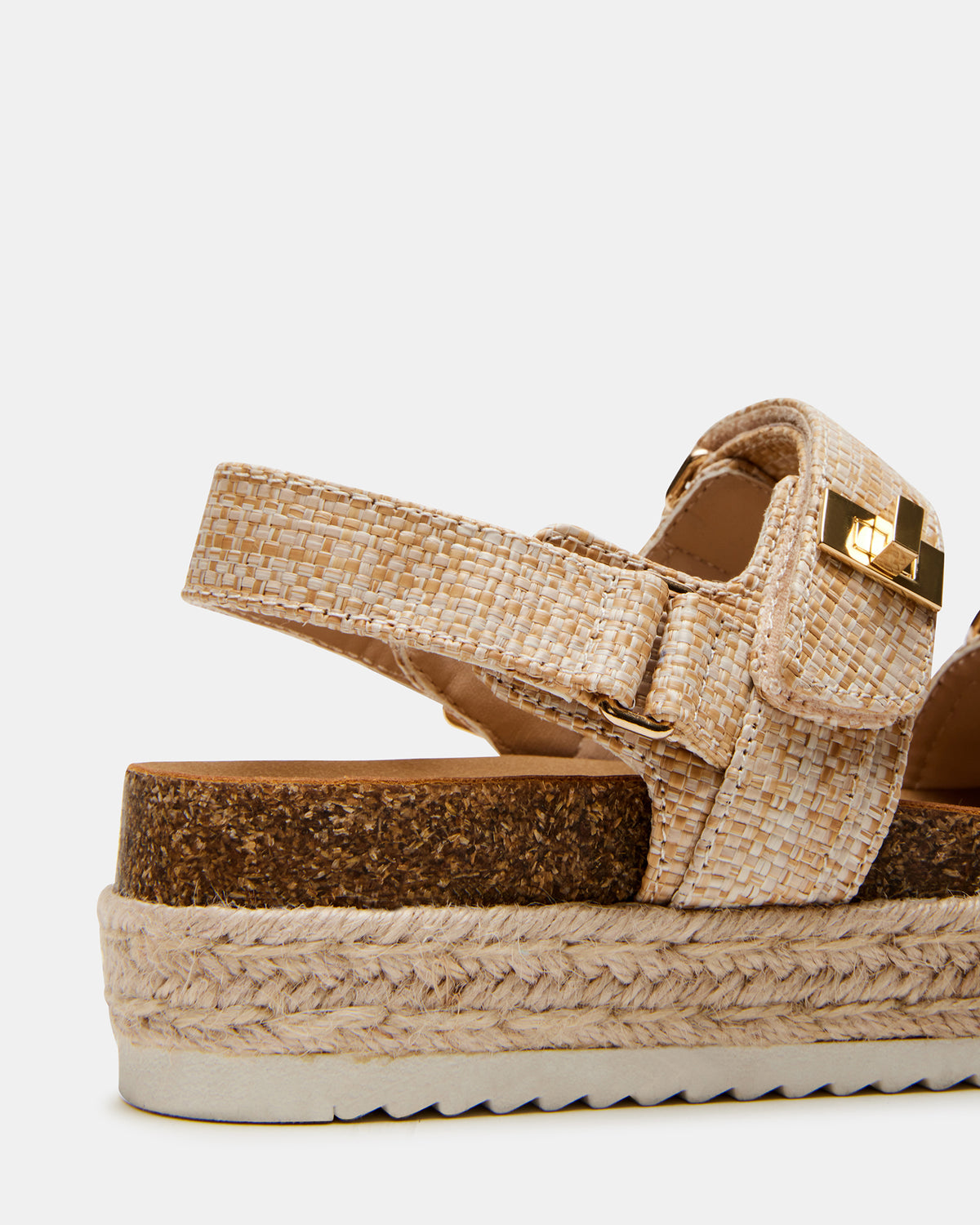 Steve Madden Kids' BIGMONA Raffia Girls' Platform Sandal