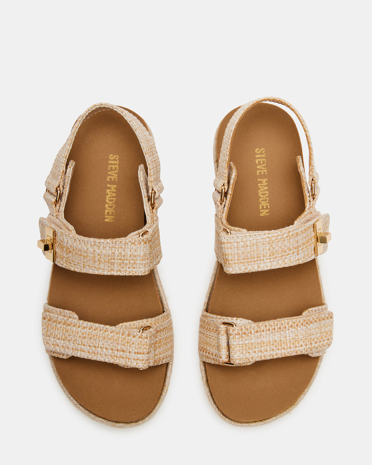 Steve Madden Kids' BIGMONA Raffia Girls' Platform Sandal
