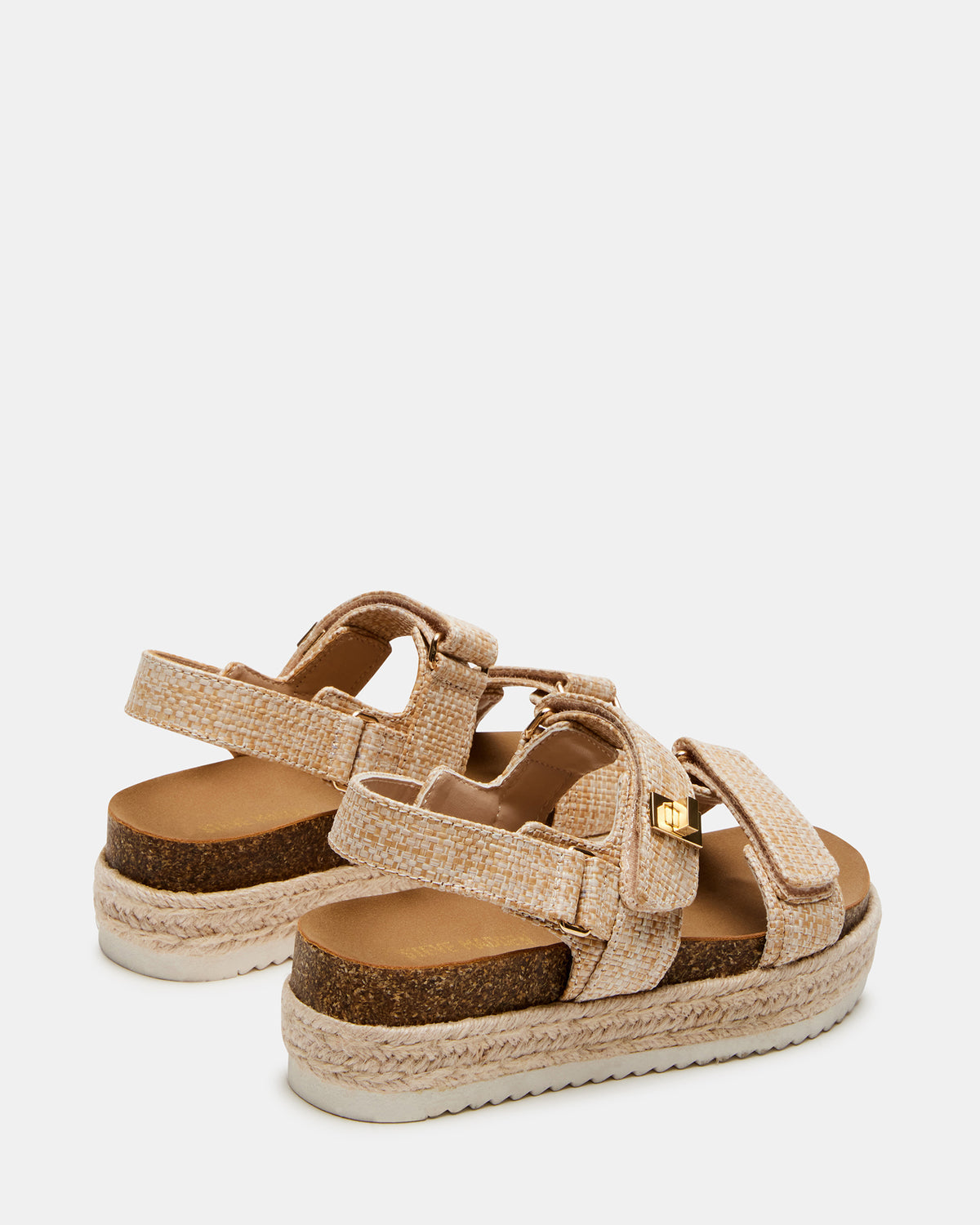 Steve Madden Kids' BIGMONA Raffia Girls' Platform Sandal