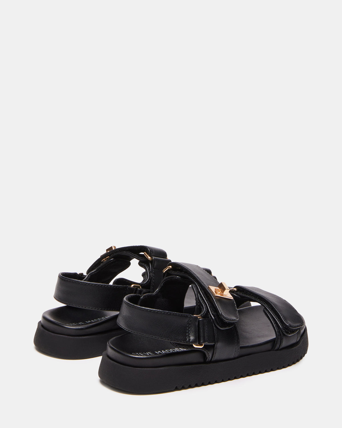 Steve Madden Kids' MONA Black Girls' Flatform Sandal