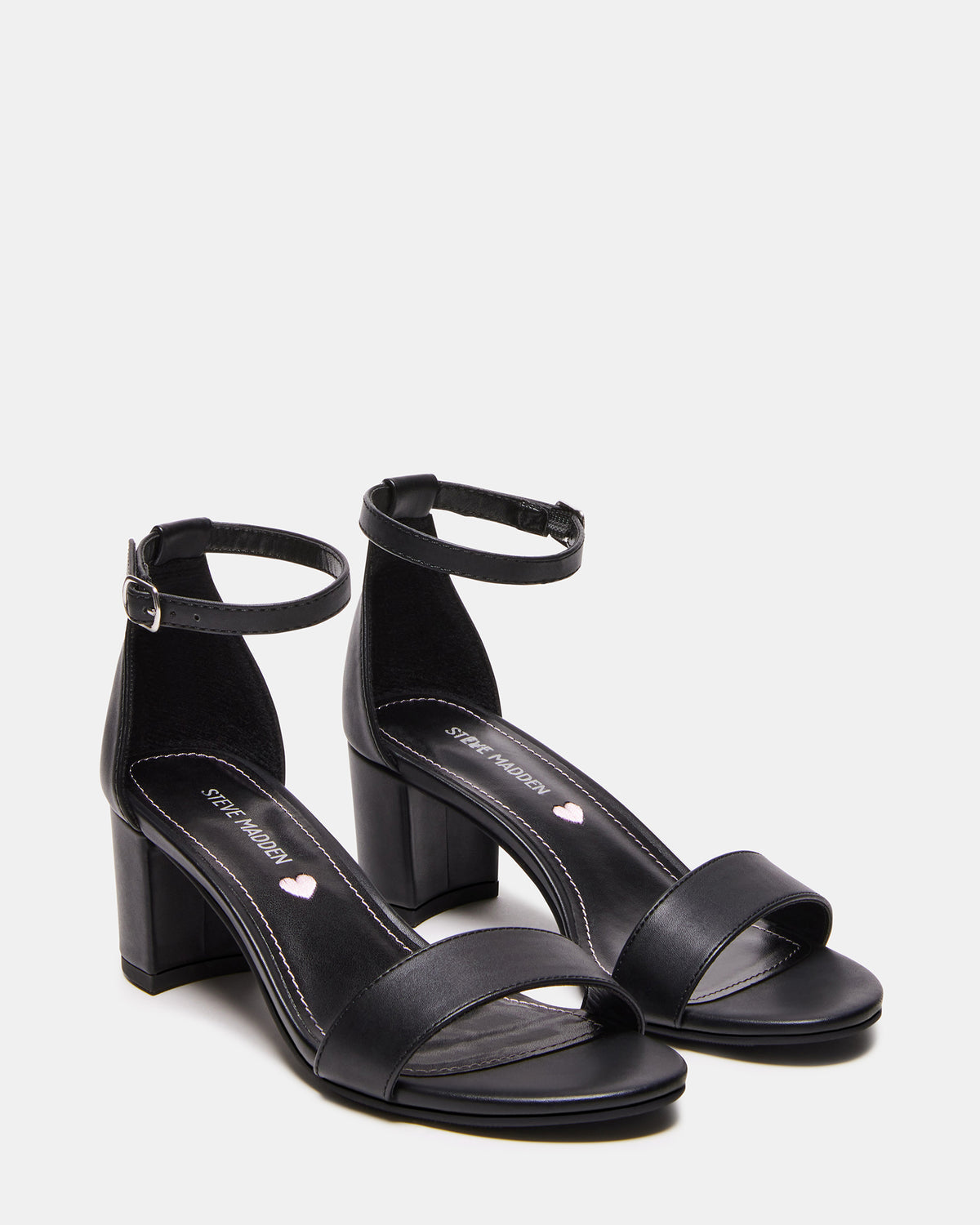 Steve Madden Kids' CARRSON Black Smooth Girls' Dress Heel
