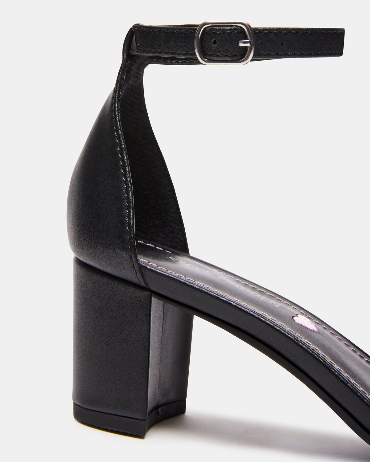Steve Madden Kids' CARRSON Black Smooth Girls' Dress Heel