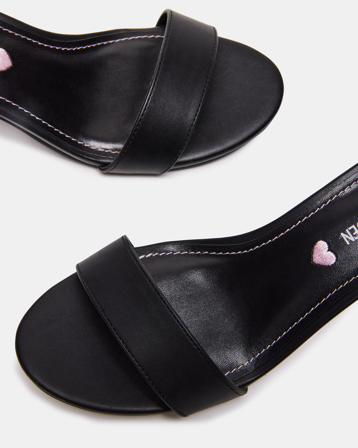 Steve Madden Kids' CARRSON Black Smooth Girls' Dress Heel