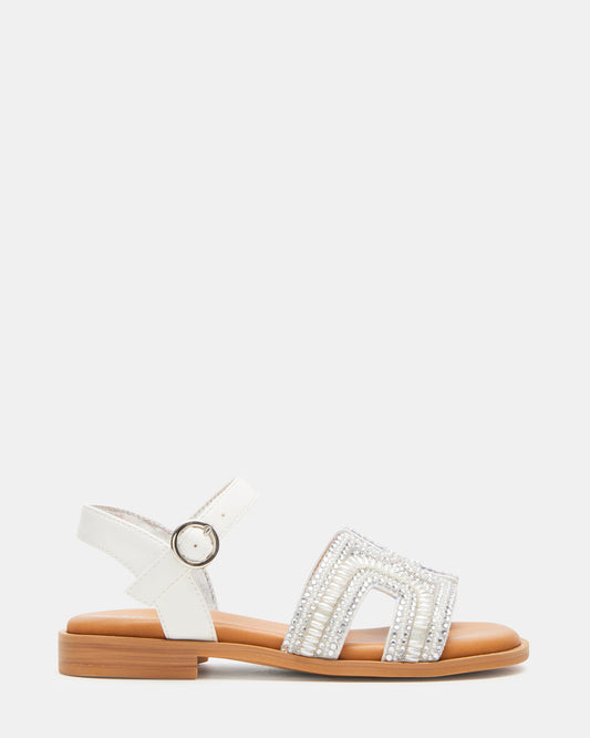 Steve Madden Kids' HAYDLYN Ivory Girls' Sandals