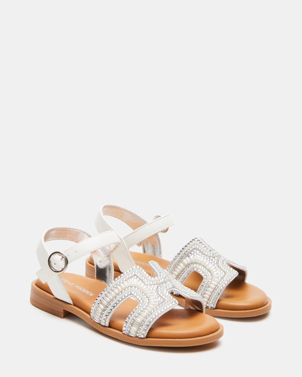 Steve Madden Kids' HAYDLYN Ivory Girls' Sandals