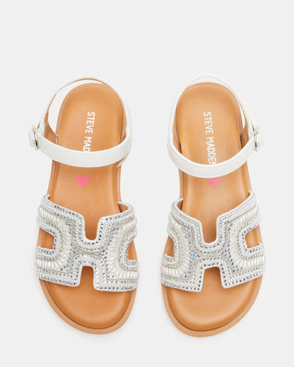 Steve Madden Kids' HAYDLYN Ivory Girls' Sandals