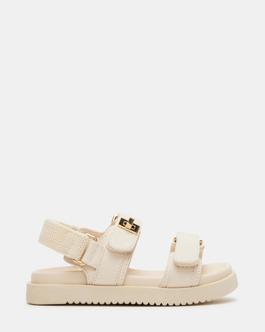 Steve Madden Toddlers' MONA Bone Girls' Flatform Sandal