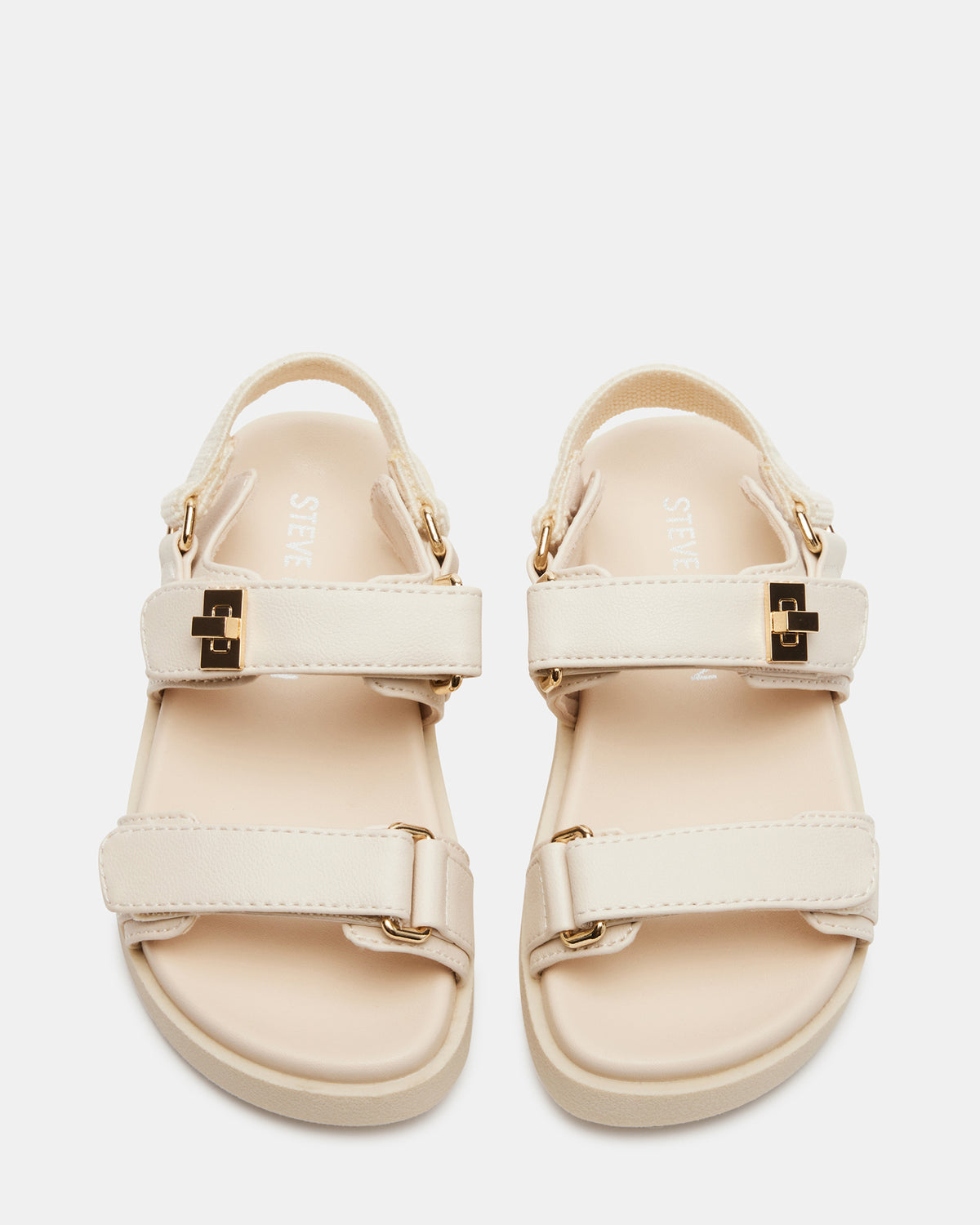 Steve Madden Toddlers' MONA Bone Girls' Flatform Sandal