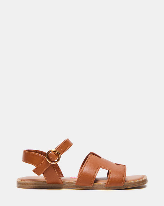 Steve Madden Kids' HAYDIN Cognac Girls' Sandals