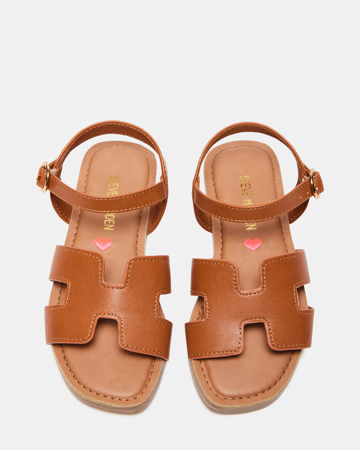 Steve Madden Kids' HAYDIN Cognac Girls' Sandals