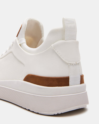 Steve Madden DACK White Men's Lace-Up Sneakers