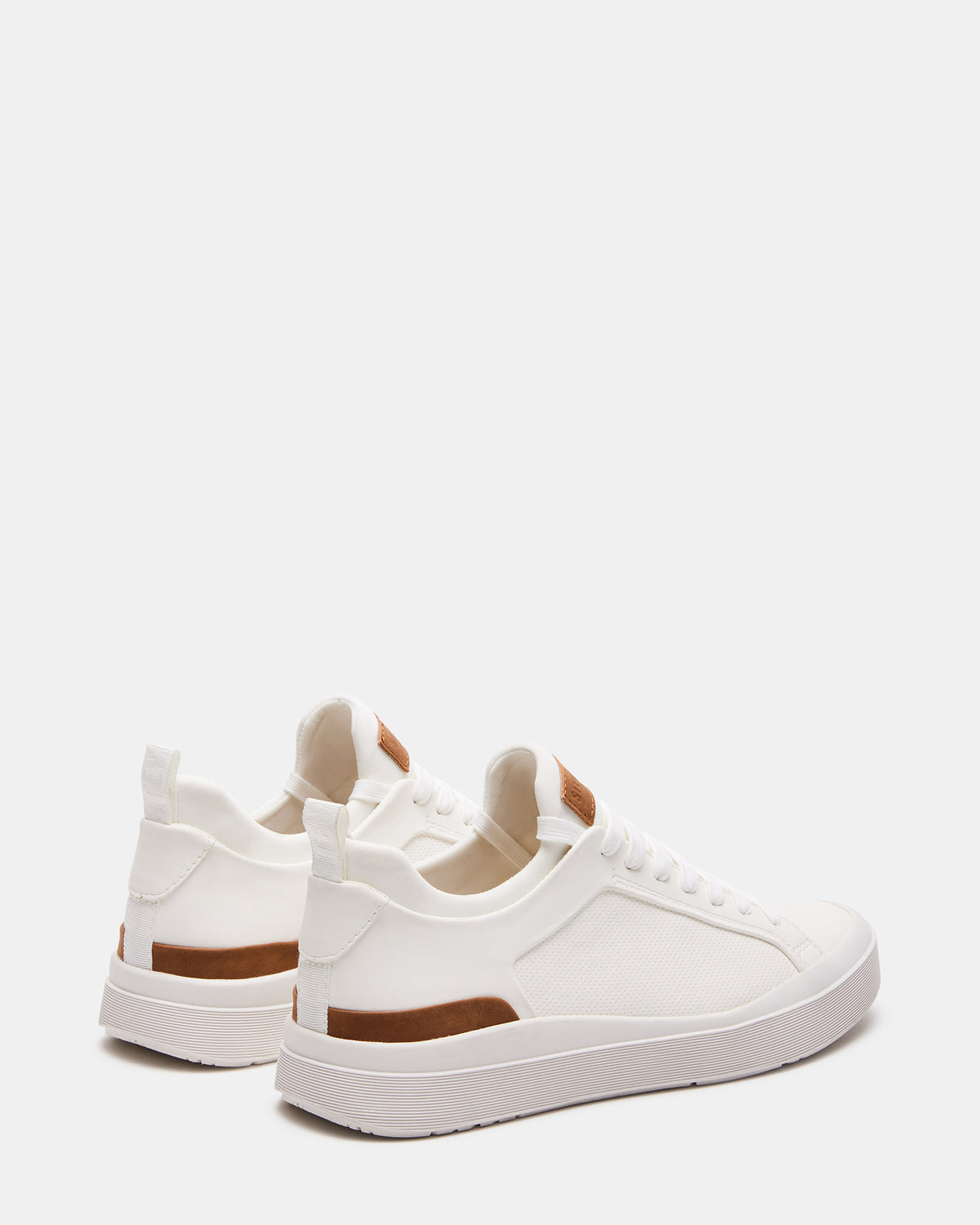 Steve Madden DACK White Men's Lace-Up Sneakers