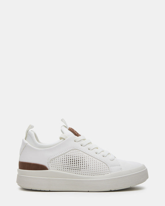 Steve Madden Kids' OASYS White Boys' Low-Top Lace-Up Sneakers