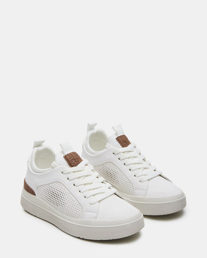 Steve Madden Kids' OASYS White Boys' Low-Top Lace-Up Sneakers