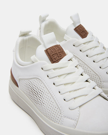 Steve Madden Kids' OASYS White Boys' Low-Top Lace-Up Sneakers