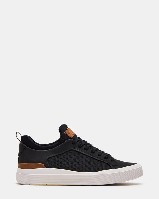 Steve Madden DACK Black Men's Lace-Up Sneakers