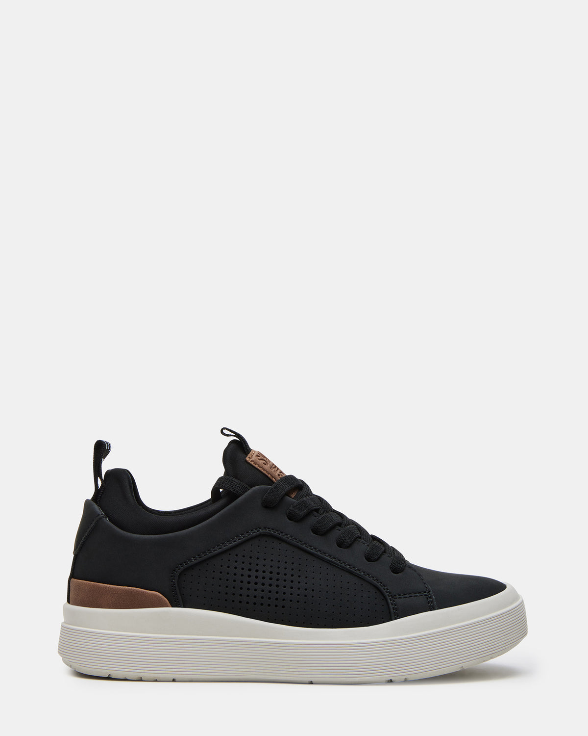 Steve Madden Kids' OASYS Black Boys' Low-Top Lace-Up Sneakers